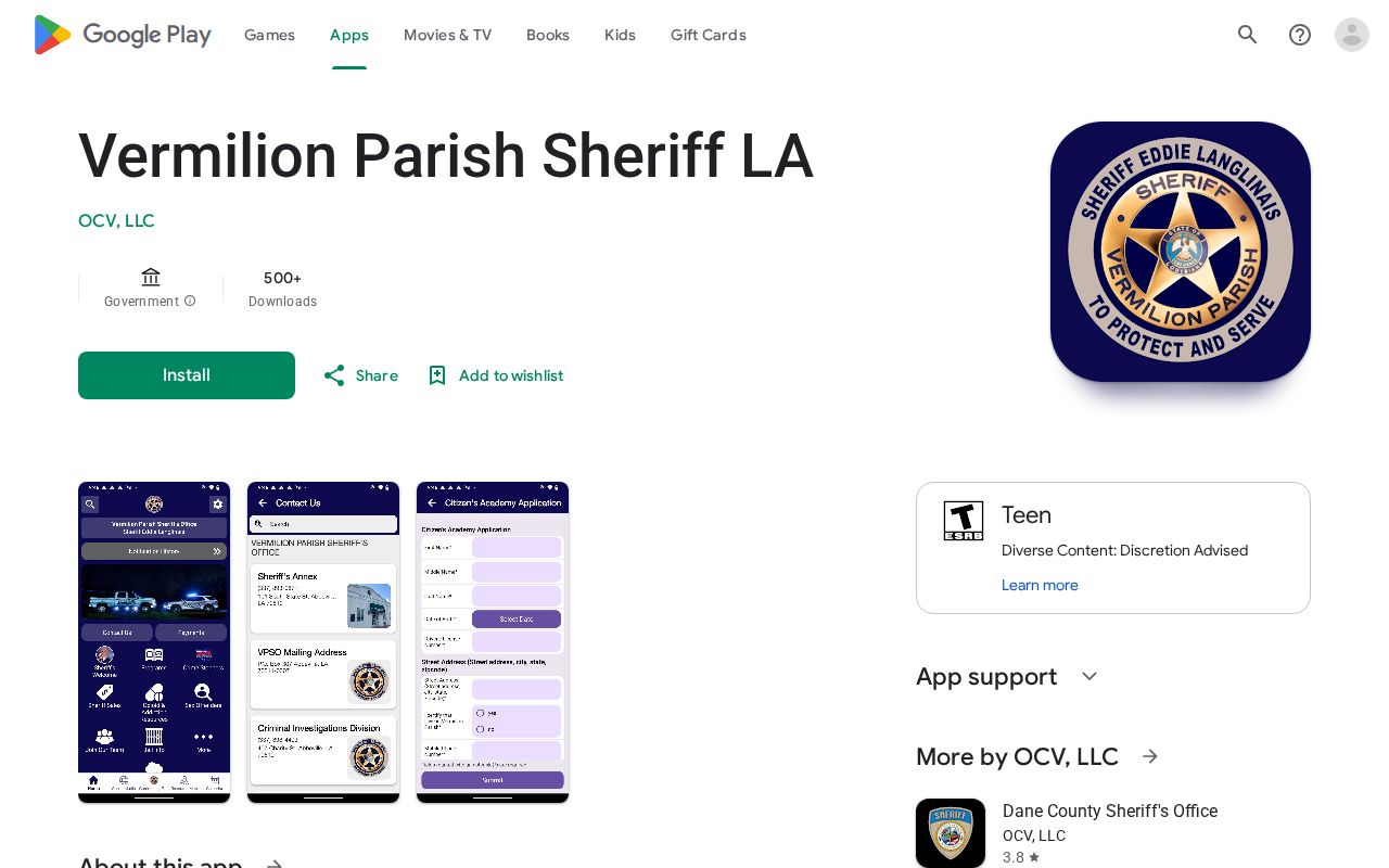 Vermilion Parish Sheriff arrest news and tip app listing