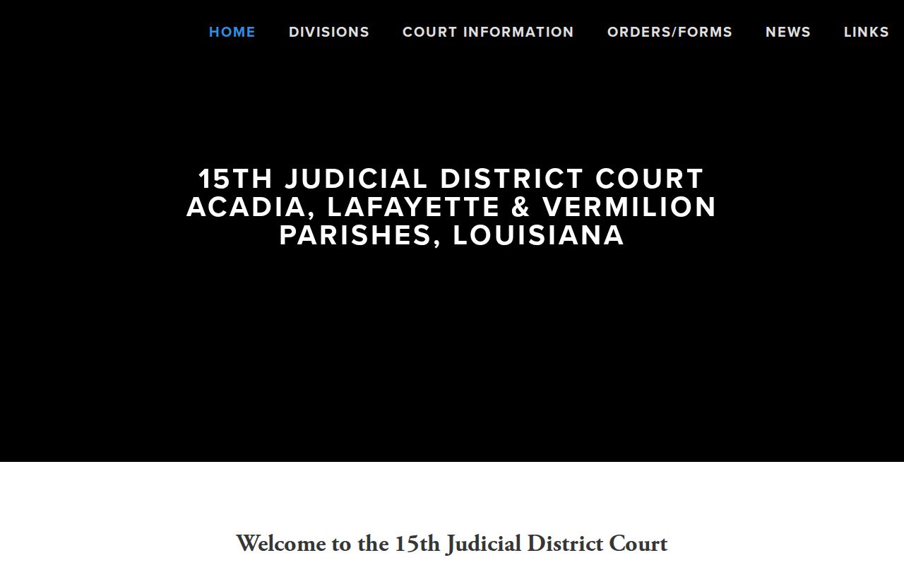 Vermilion Parish arrest court jurisdiction page